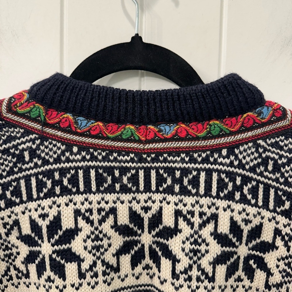 Vintage Christiania Sweaters Pure Wool Norwegian Nordic Sweater M - Picture 10 of 16